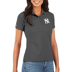 Antigua Women's New York Yankees Grey Legacy Pique Polo