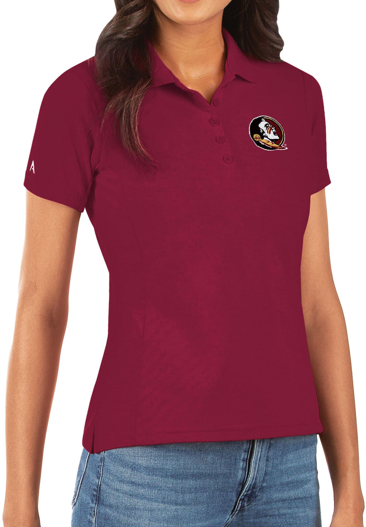 Antigua Women's Florida State Seminoles Red Legacy Polo