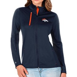 Antigua Women's Denver Broncos Navy Generation Full-Zip Jacket
