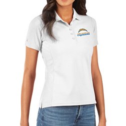Antigua Women's Los Angeles Chargers White Legacy Pique Polo