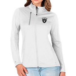 Antigua Women's Las Vegas Raiders White Generation Full-Zip Jacket