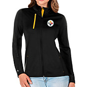 Antigua Women's Pittsburgh Steelers Black Generation Full-Zip Jacket