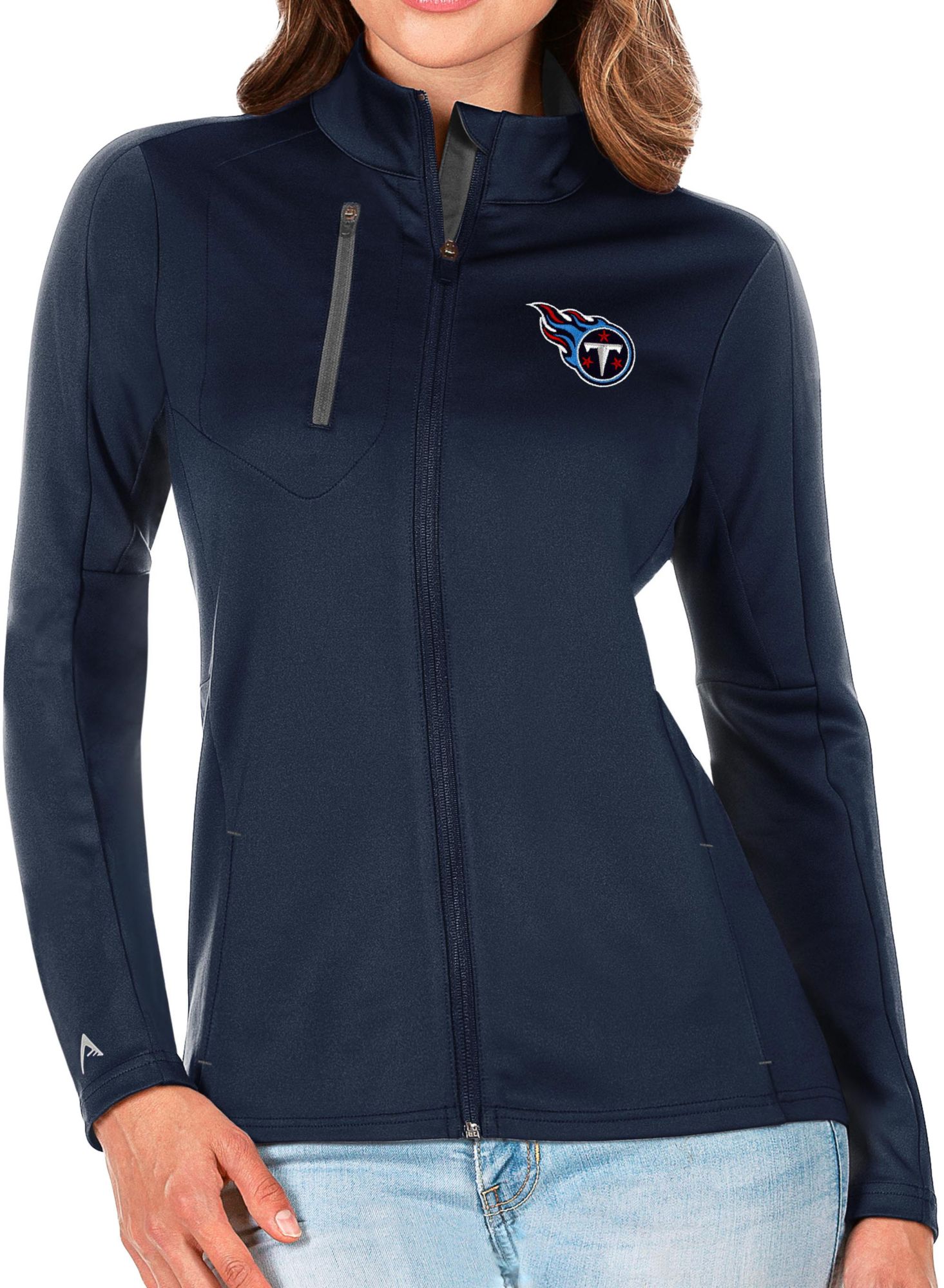 Antigua Apparel / Women's Tennessee Titans Navy Generation Full-Zip Jacket