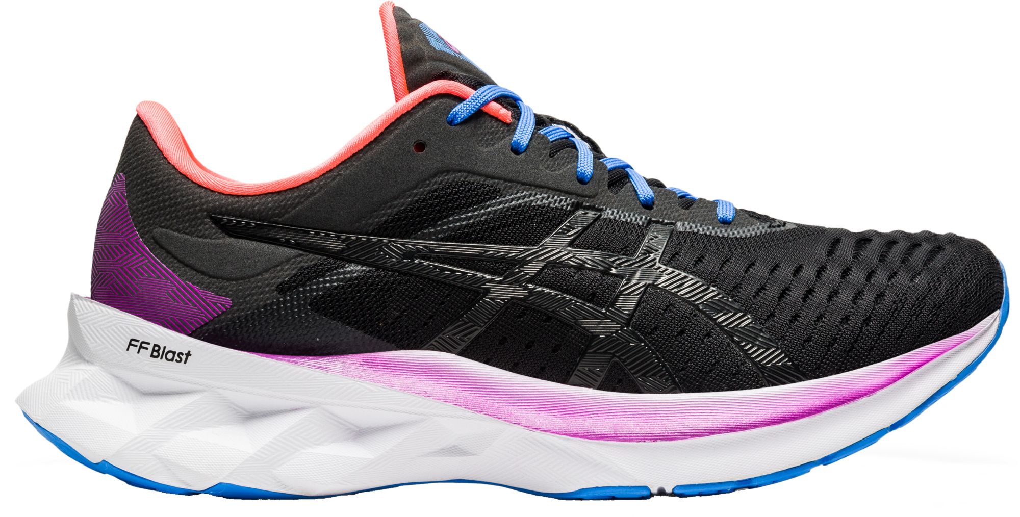 ladies black asics trainers