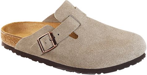 Birkenstock Men's Boston Soft Footbed Casual Shoes, 10/10.5 US (43 EU), Taupe