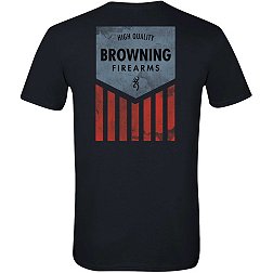 Browning Men's High Quality Flag Graphic T-Shirt