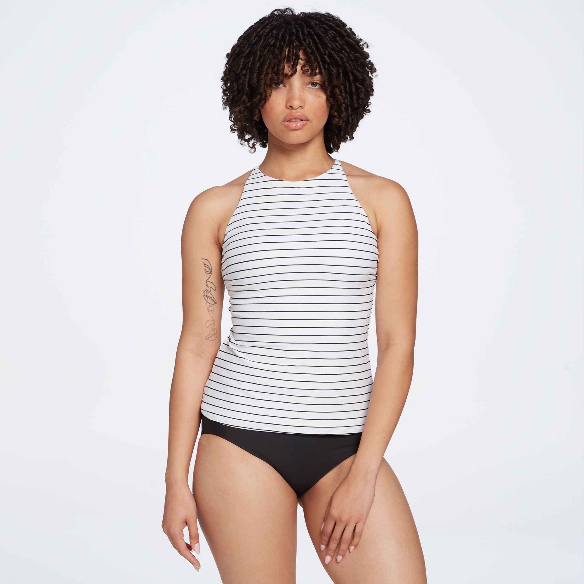 CALIA Women's High Neck Tankini Top