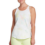 CALIA by Carrie Underwood Women's Flow Overlap Mesh Strappy Tank Top