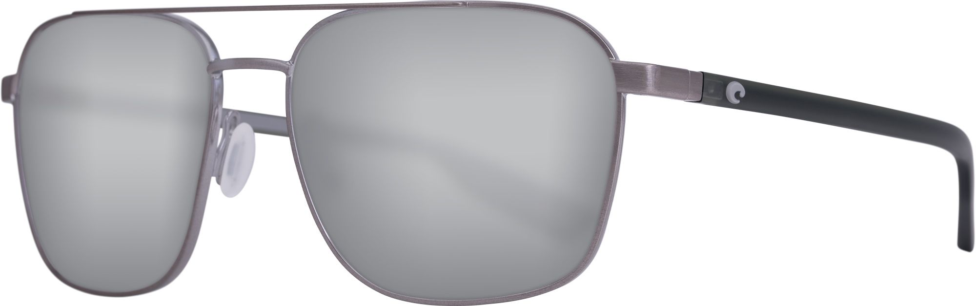 Photos - Sunglasses Costa Del Mar Wader 580P Polarized , Men's, Silver/Gunmetal 20CD 
