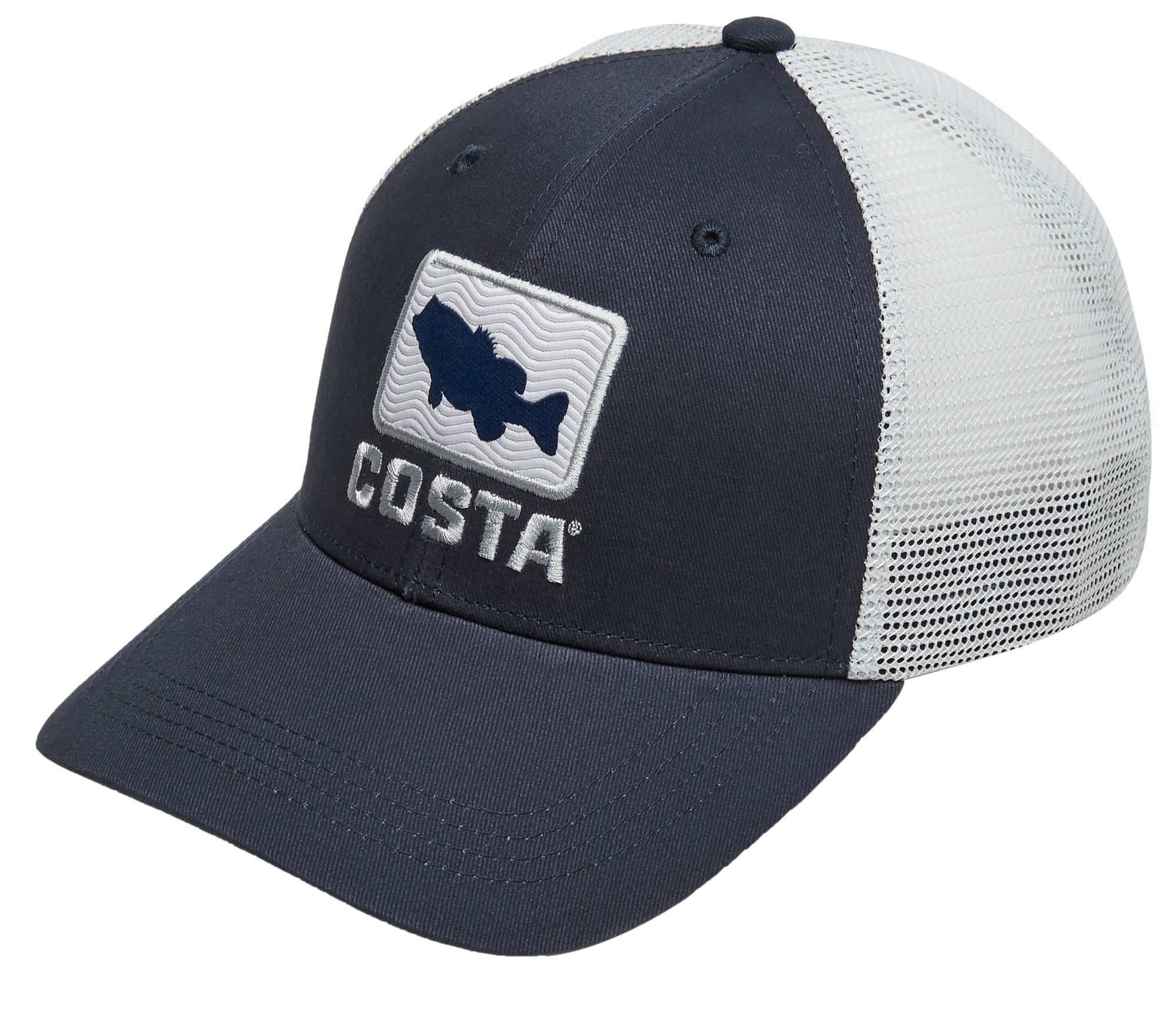 Costa Del Mar Men's Bass Waves Trucker Hat