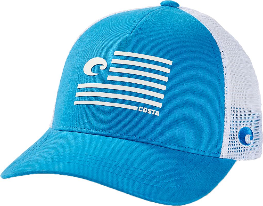 Cappellino Da Baseball Uomo Costa Del Mar Twill Trucker Pride Logo - Tessuto Twill, Chiusura Regolabile, Rete Posteriore