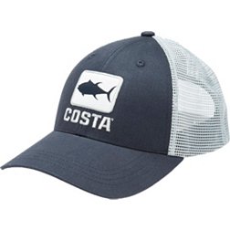 Costa Del Mar Twill Captains Rope Hat Cap Snapback Adjustable Khaki NWT