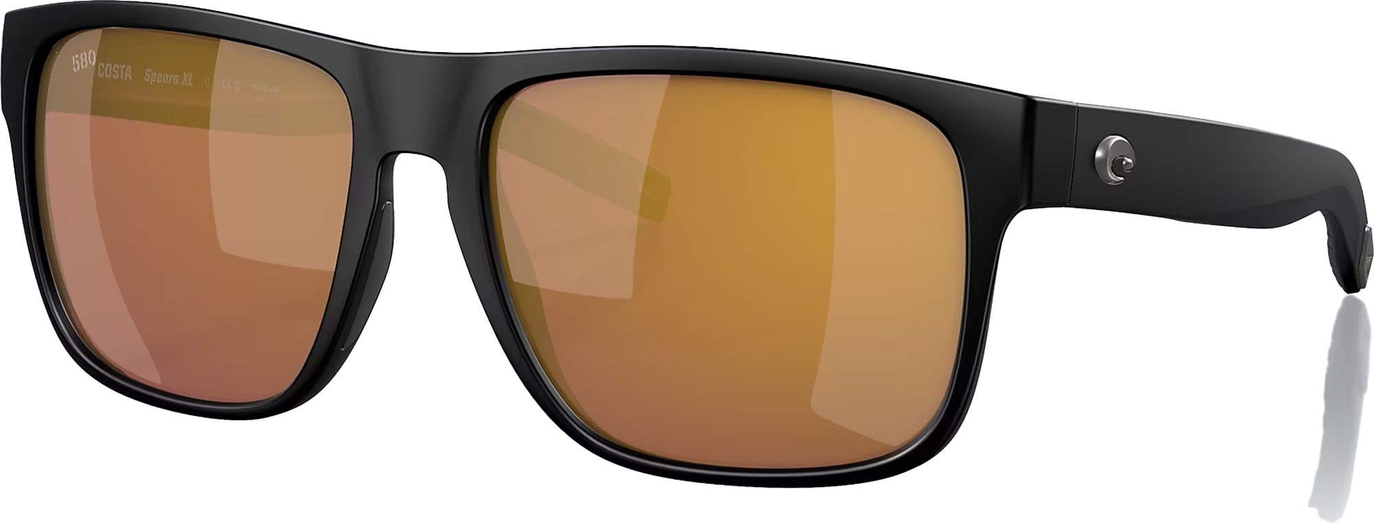 Photos - Sunglasses Costa Del Mar Spearo XL 580G Polarized , Men's, Matte Black/Gold 