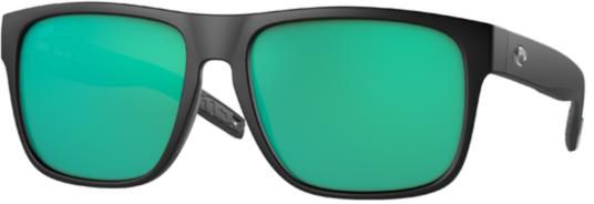 Photos - Sunglasses Costa Del Mar Spearo XL 580G Polarized , Men's, Matte Black/Gree 