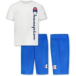 Champion Little Boys' Vertical Script T-Shirt and Shorts Set