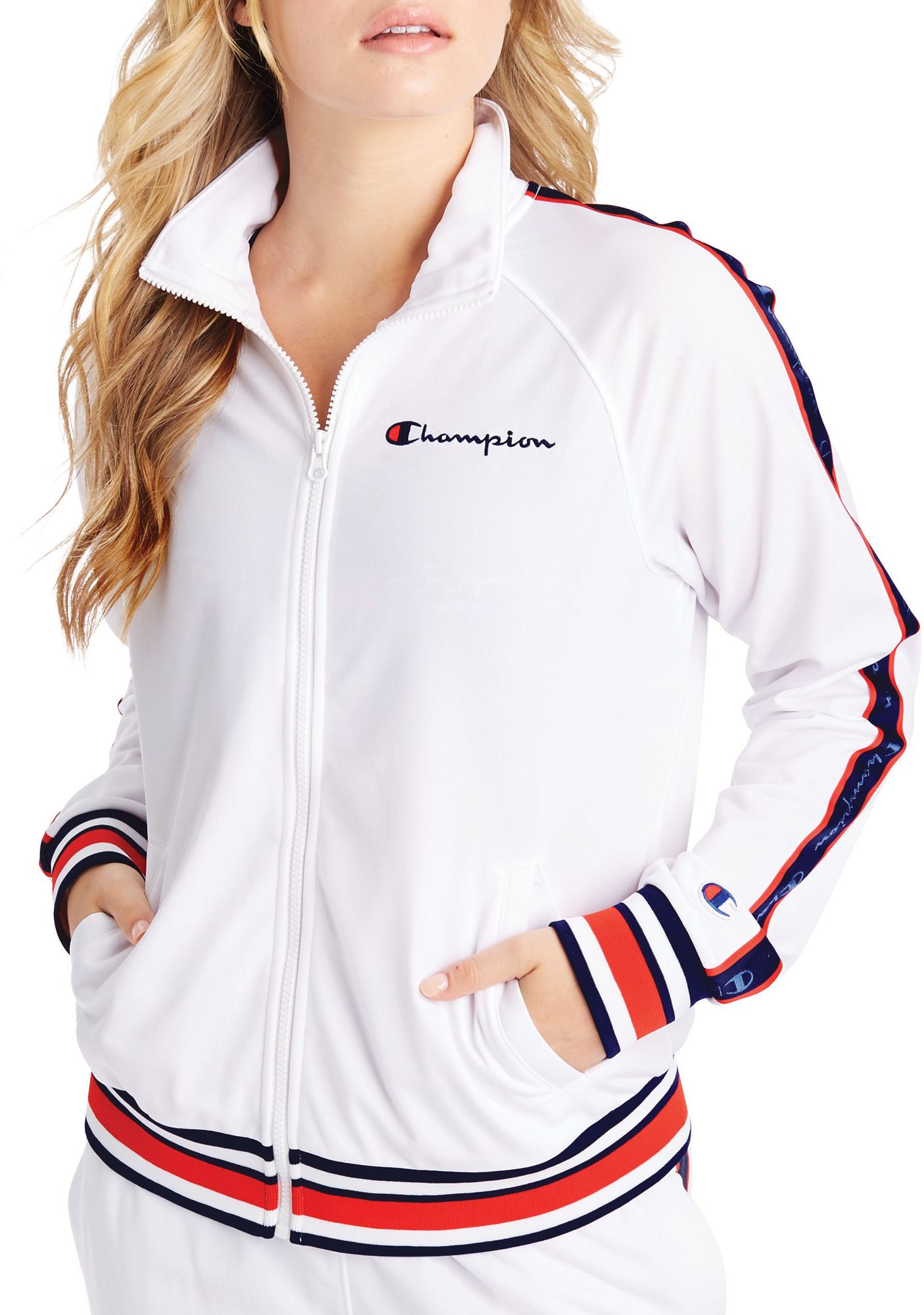 champion jacket womens pink