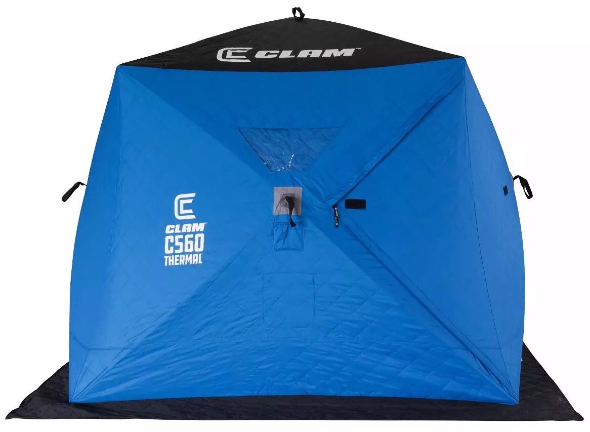 Dick's Sporting Goods Clam Outdoors X- Thermal Ice Team Ice Fishing Shelter