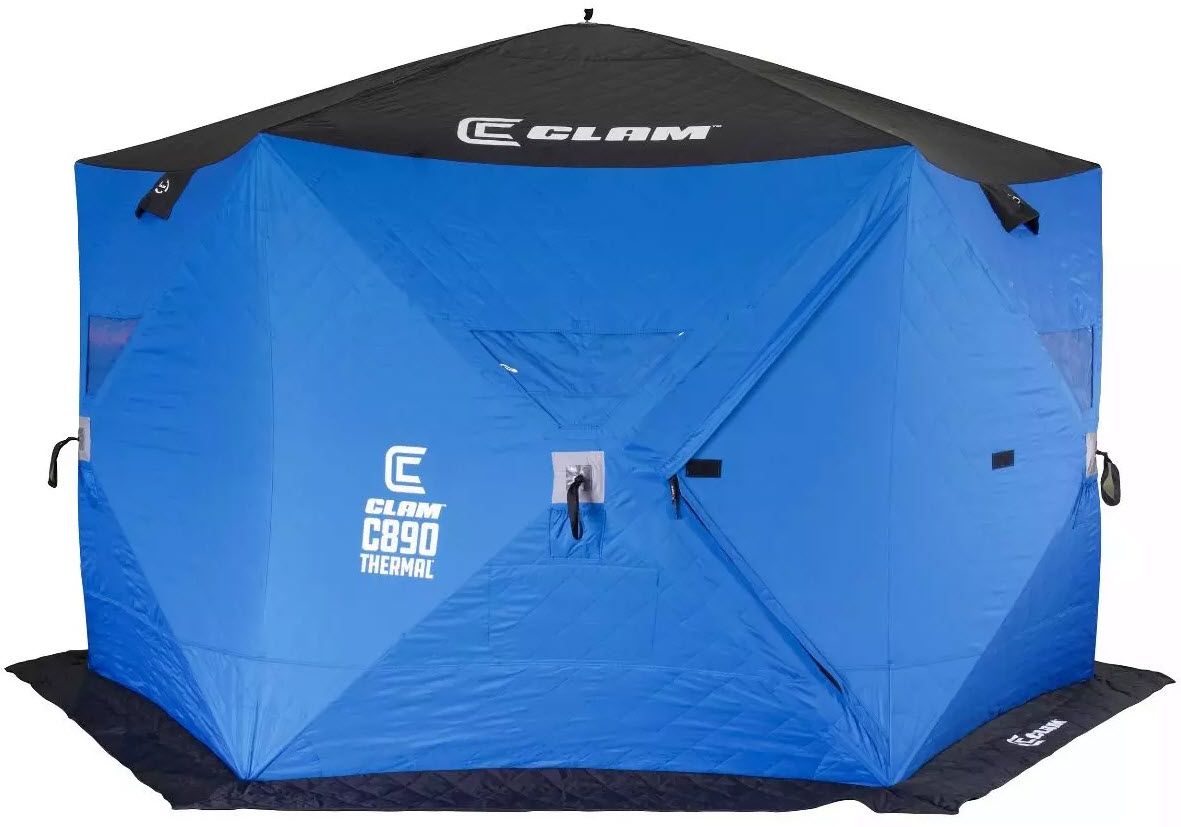 Clam C-890 Thermal Hub Shelter 6-Person Ice Fishing Shelter