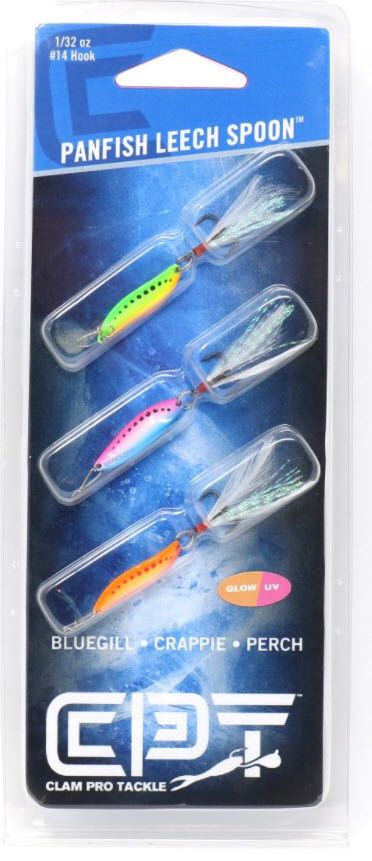 Clam Outdoors Panfish Leech Flutter Spoon Kit