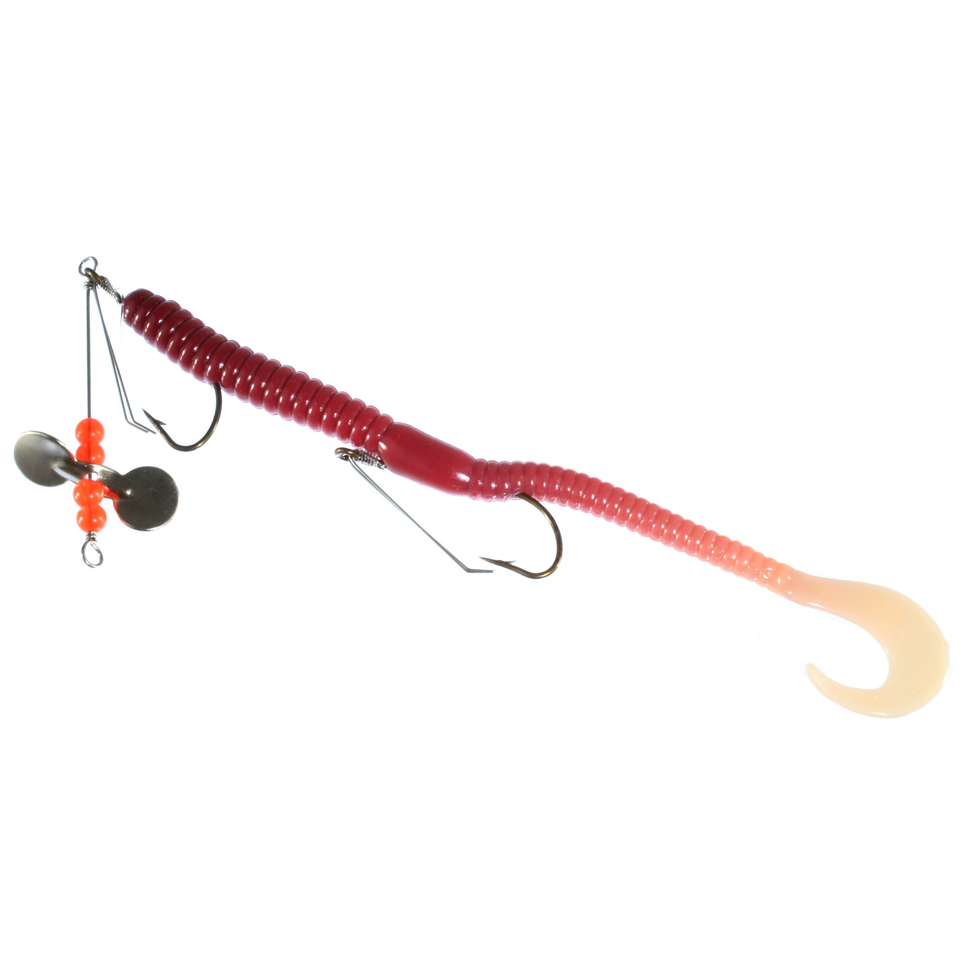 Crème Pre-rigged 6'' Curl Tail Lizard Rig