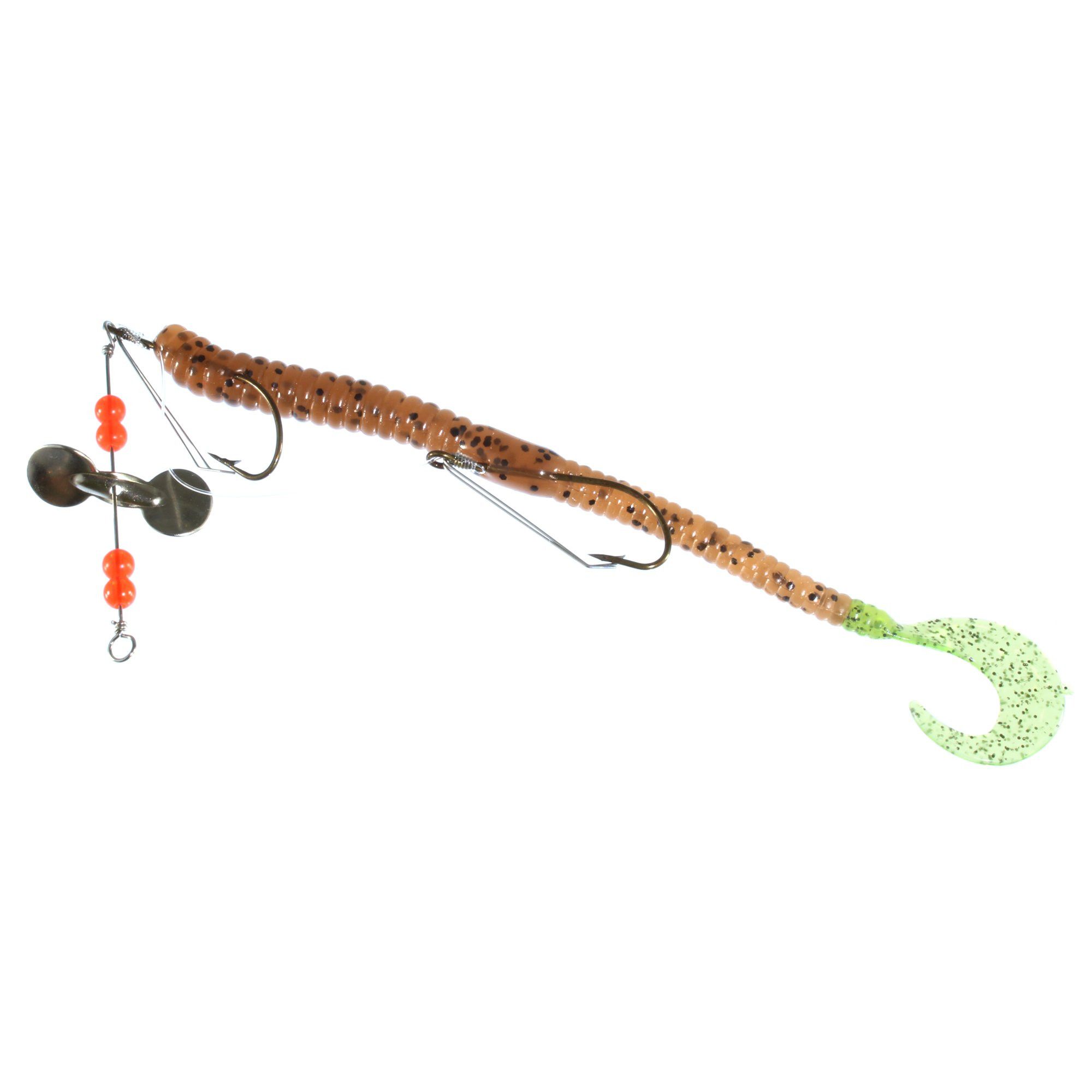 Crème Pre-rigged 6'' Curl Tail Lizard Rig