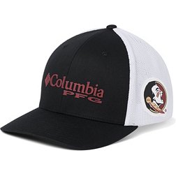 Columbia Men's Florida State Seminoles PFG Mesh Fitted Black Hat
