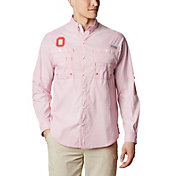 Columbia Men's Ohio State Buckeyes Scarlet Long Sleeve Tamiami Shirt