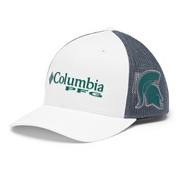 Columbia Men's Michigan State Spartans White PFG Snapback Adjustable Hat