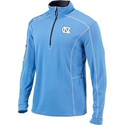 Columbia Men's North Carolina Tar Heels Carolina Blue Shotgun Quarter-Zip Shirt