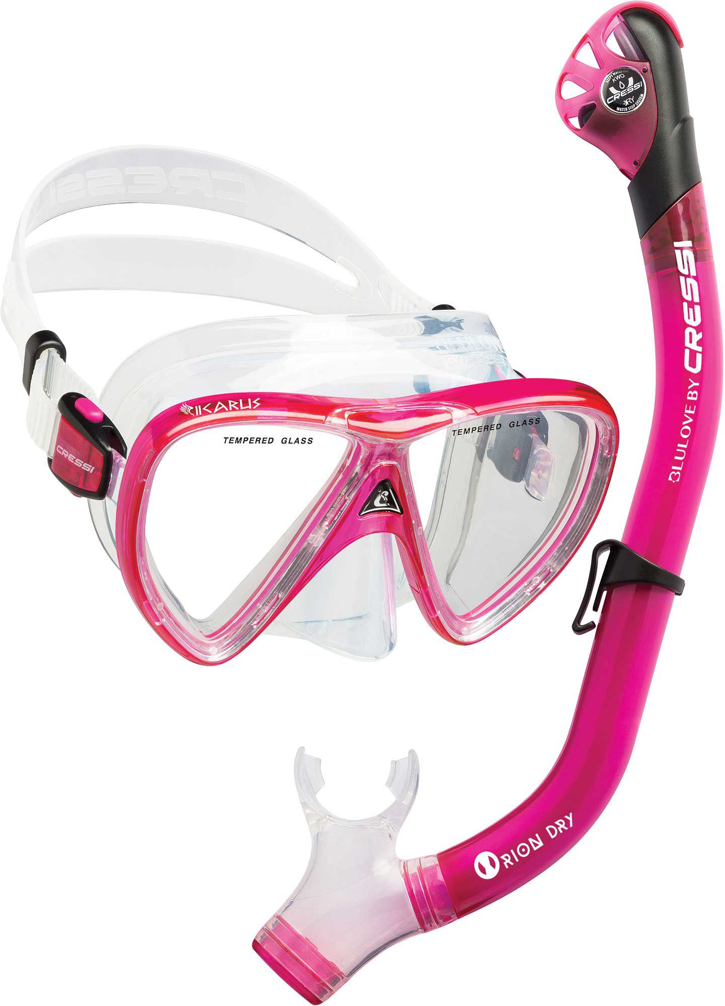 Cressi Ikarus Orion Dry Snorkel Mask Combo