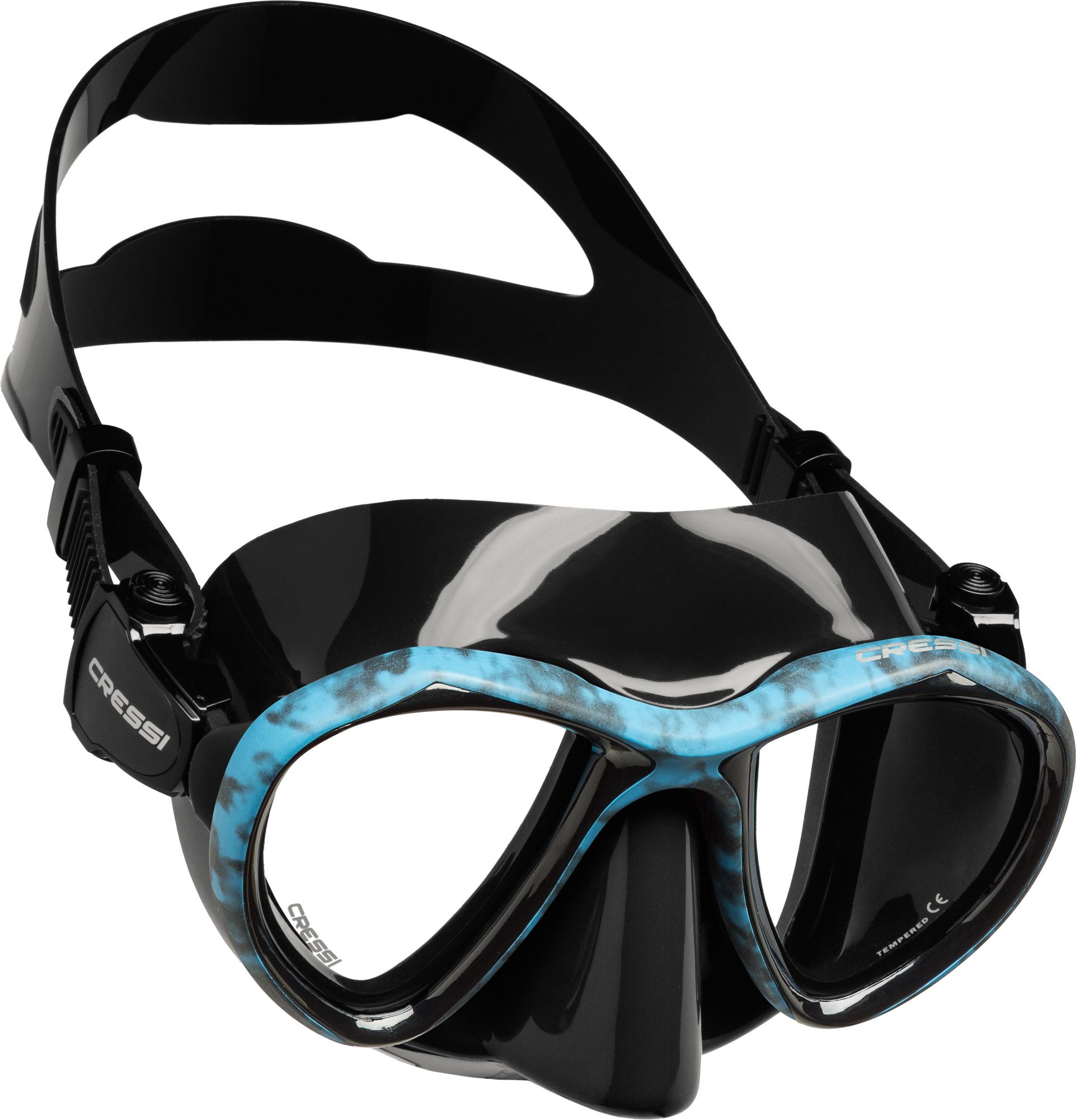 Photos - Swimming Mask Cressi Sub Cressi Metis Snorkel Mask, Black/Camo Blue 20CREAMTSXXXXXXXXSWE 