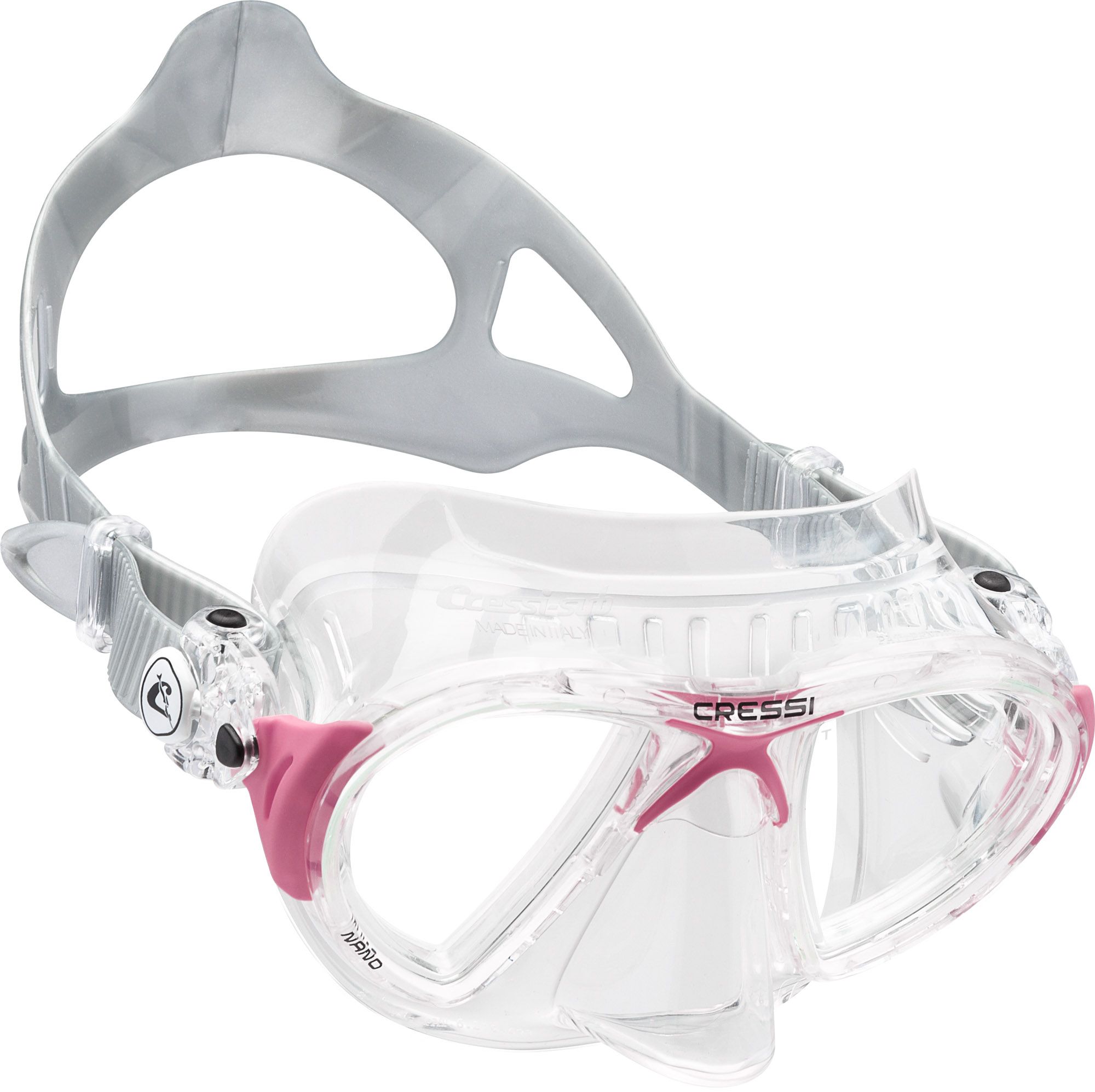 Photos - Swimming Mask Cressi Sub Cressi Nano Crystal Diving Mask, Pink 20CREANNCRYSTLXXXSWE 