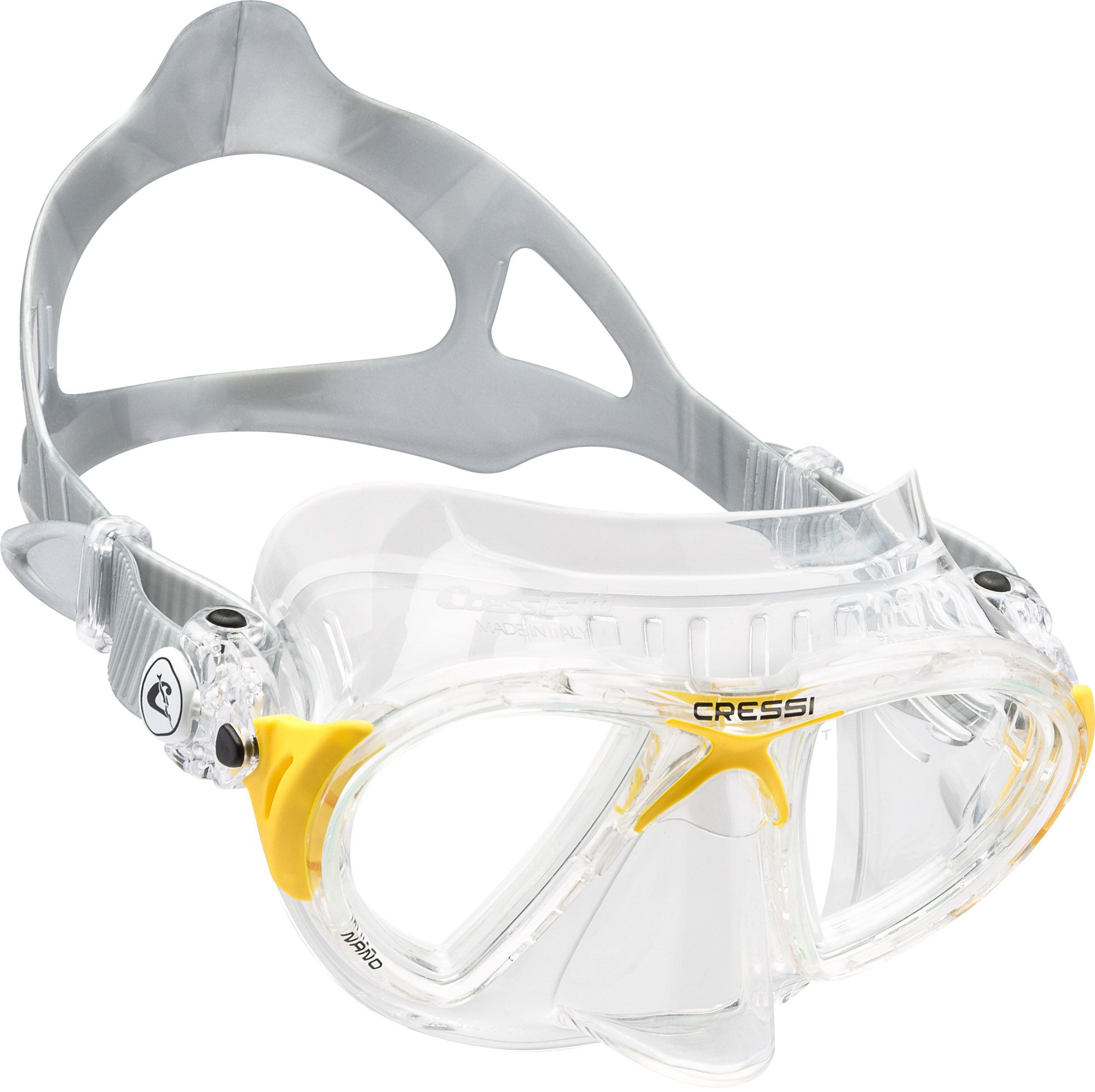 Photos - Swimming Mask Cressi Sub Cressi Nano Crystal Diving Mask, Yellow 20CREANNCRYSTLXXXSWE 
