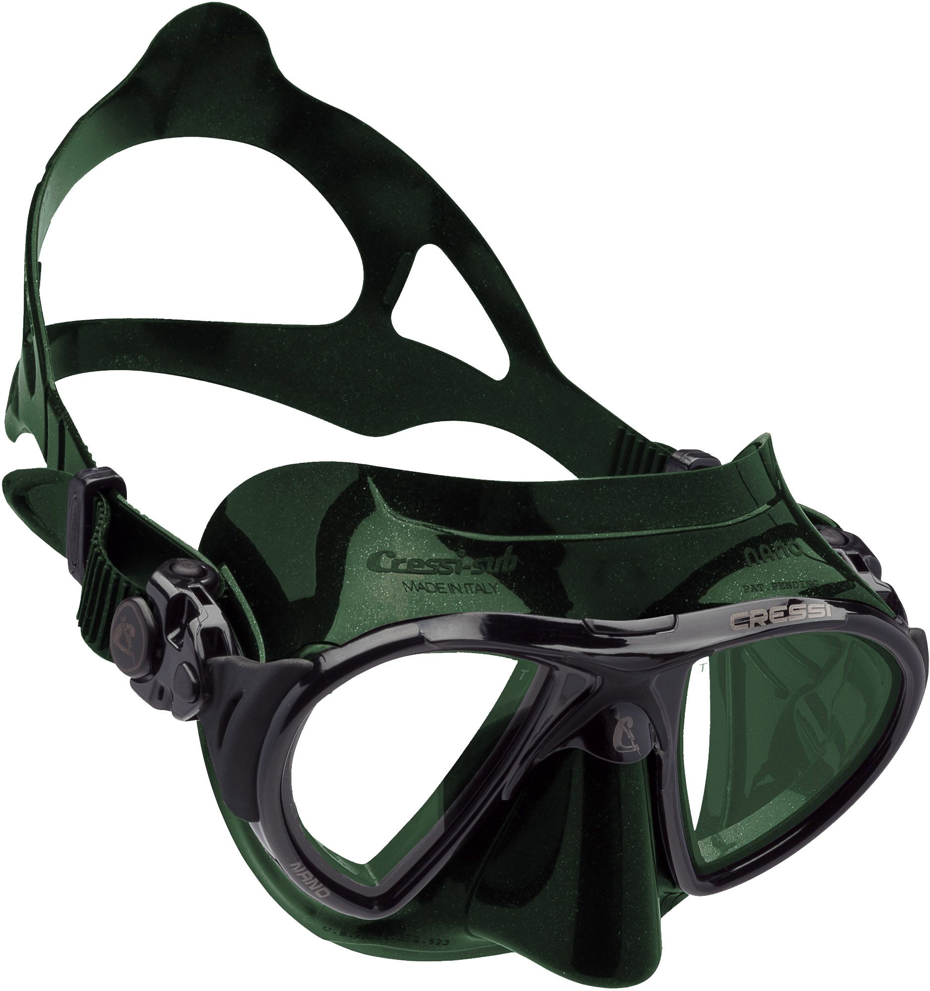 Photos - Swimming Mask Cressi Sub Cressi Nano Diving Mask, Green/Green 20CREANNXXXXXXXXXSWE 