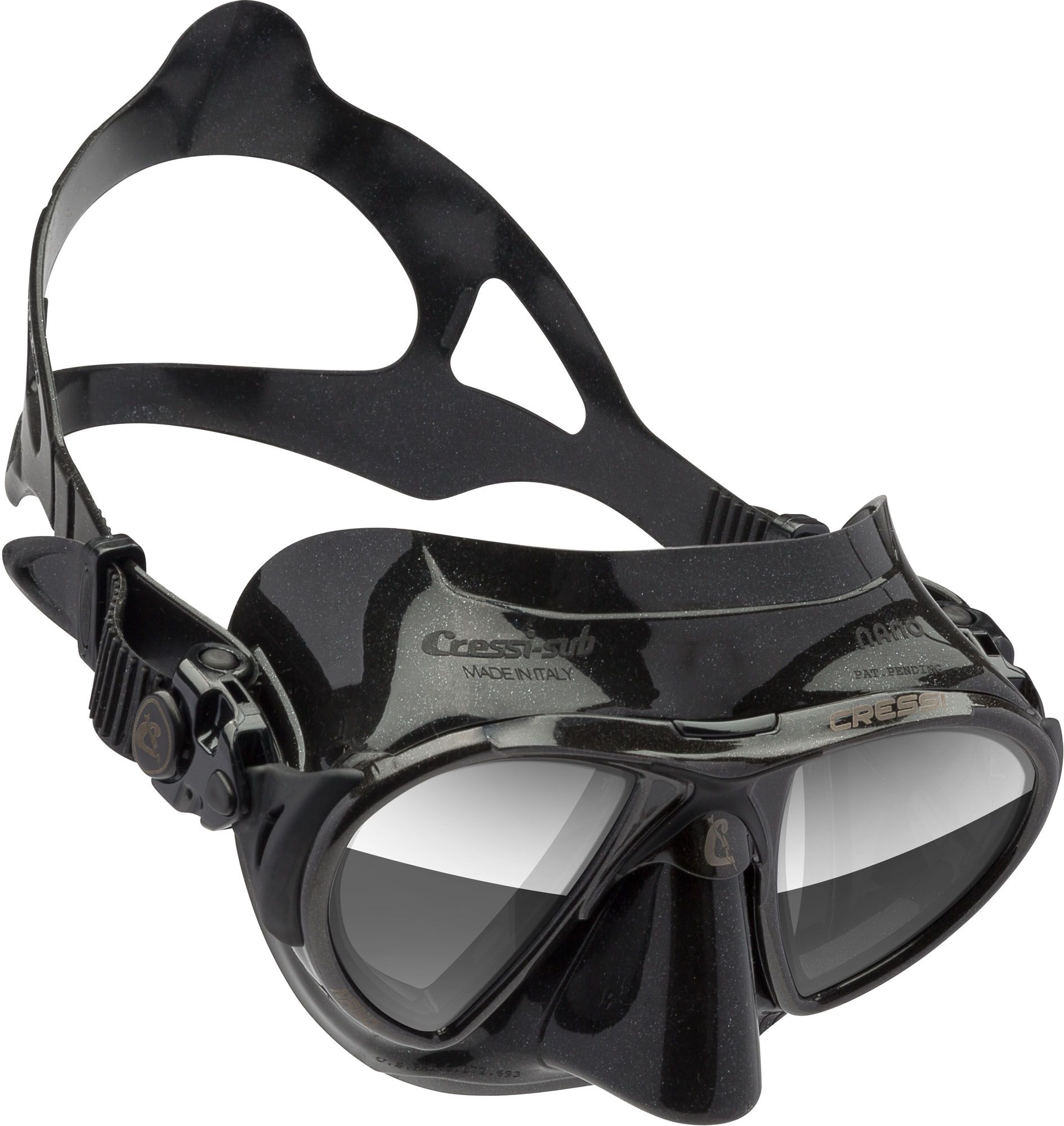 Photos - Swimming Mask Cressi Sub Cressi Nano Diving Mask, Mirror Black 20CREANNXXXXXXXXXSWE 