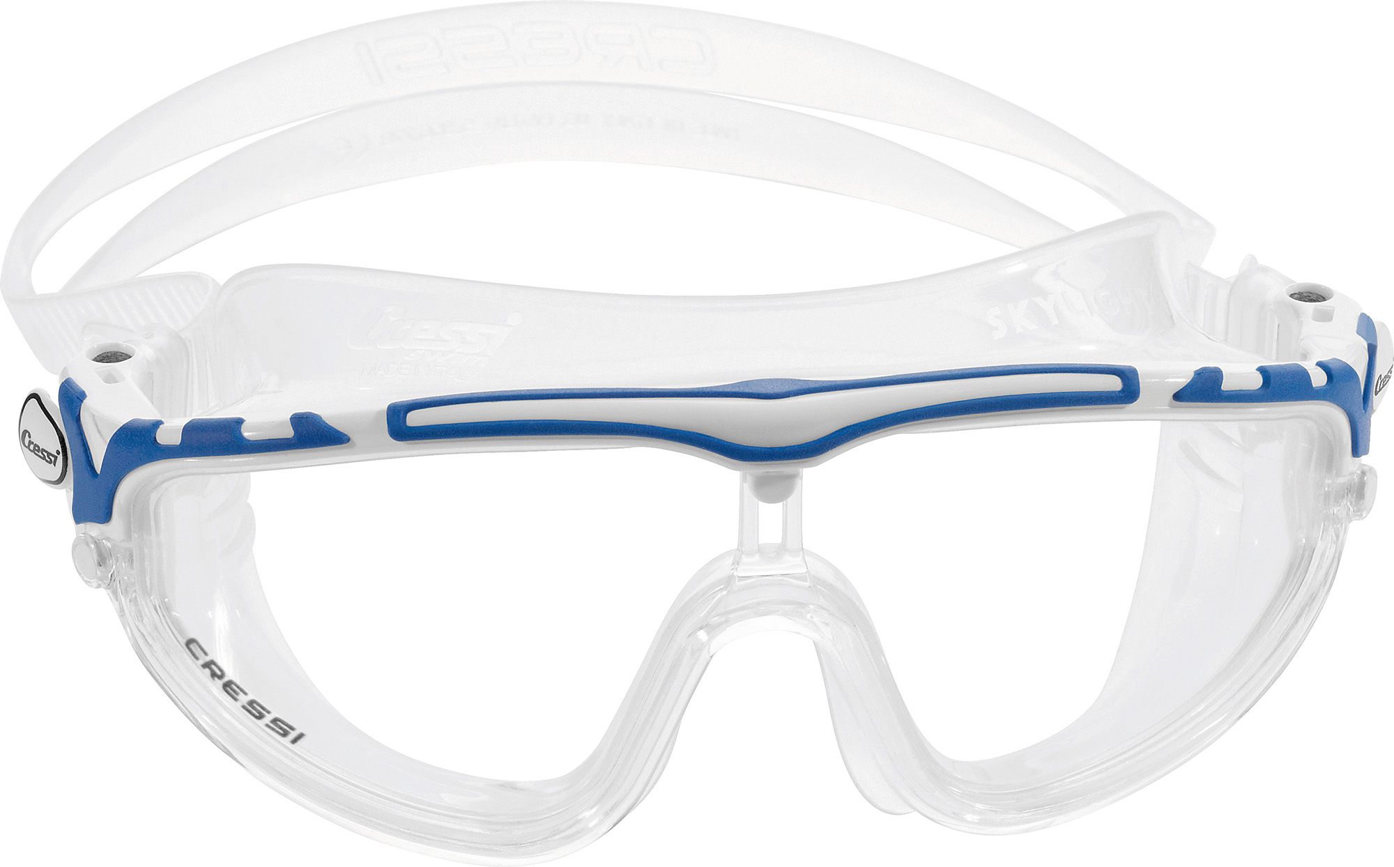 Clear/White/Blue