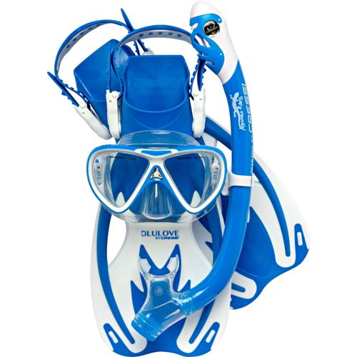 Kit Masque & Tuba Pour Enfants U.S. Divers Dorado II JR - Snorkeling Junior, 6 Ans Et Plus, Couleurs Fun