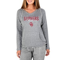 Concepts Sport Women's Oklahoma Sooners Mainstream Grey Terry Pullover Hoodie