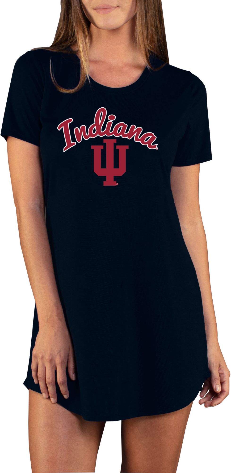 Concepts Sport Women's Indiana Hoosiers Black Night Shirt