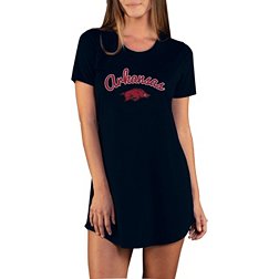 Concepts Sport Women's Arkansas Razorbacks Black Night Shirt