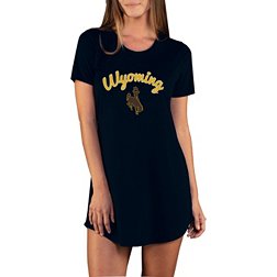 Concepts Sport Women's Wyoming Cowboys Black Night Shirt