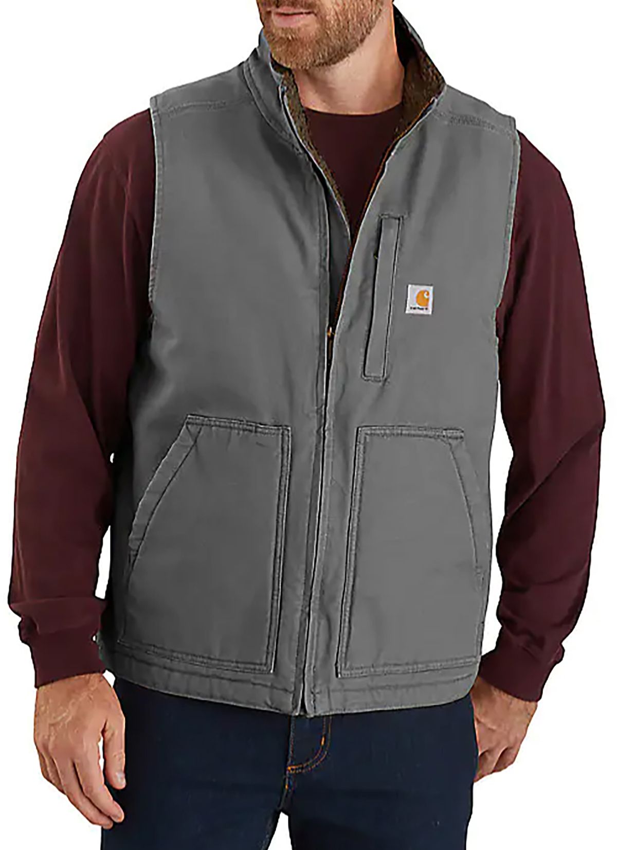 Carhartt Men's Sherpa-Lined Mock Neck Vest