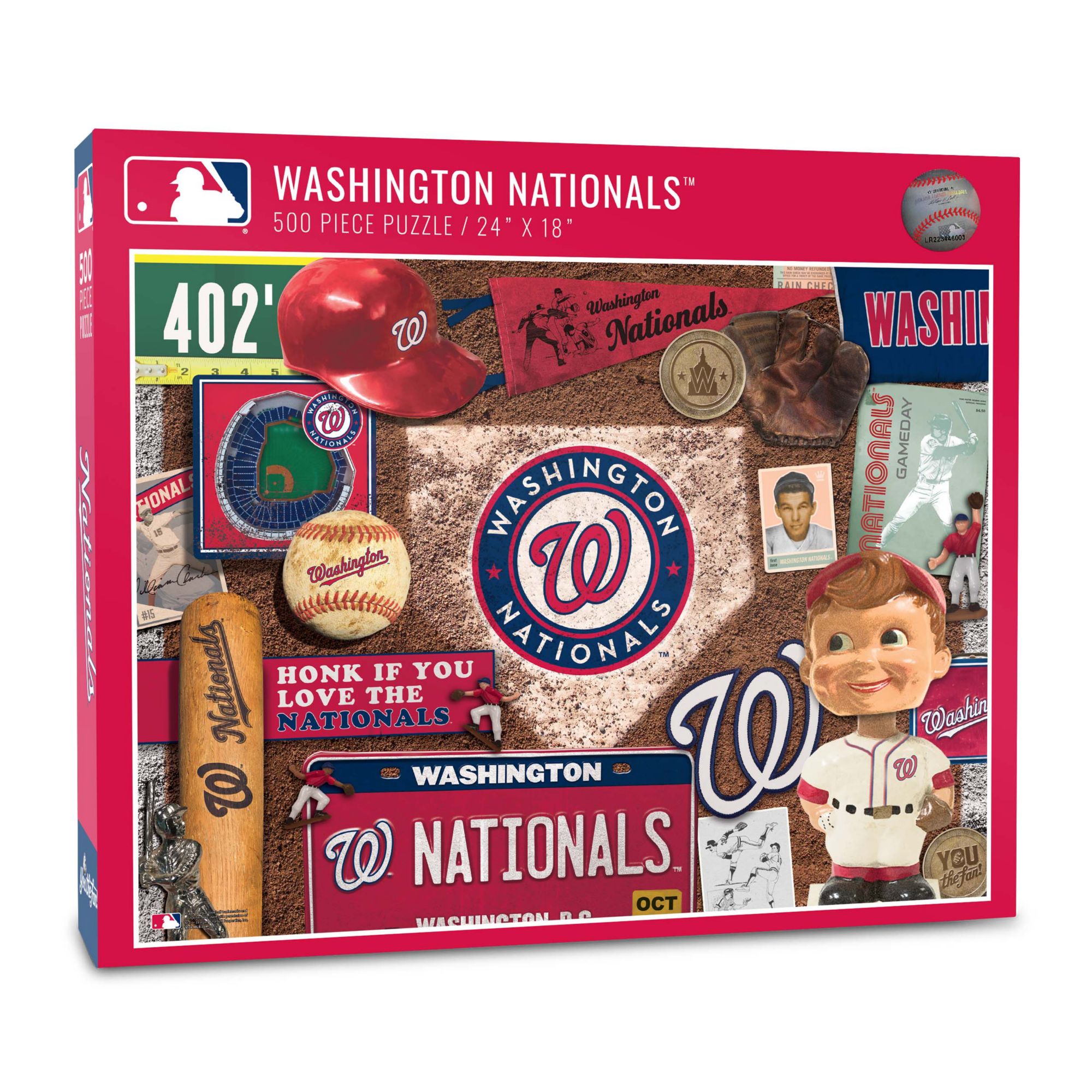 YouTheFan Washington Nationals Retro Series 500-Piece Puzzle