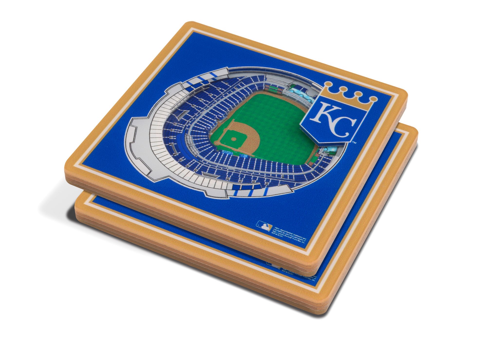 YouTheFan Kansas City Royals Stadium View Coaster Set