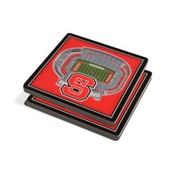 You the Fan NC State Wolfpack Stadium View Coaster Set
