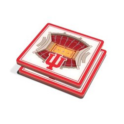 You the Fan Indiana Hoosiers Stadium View Coaster Set