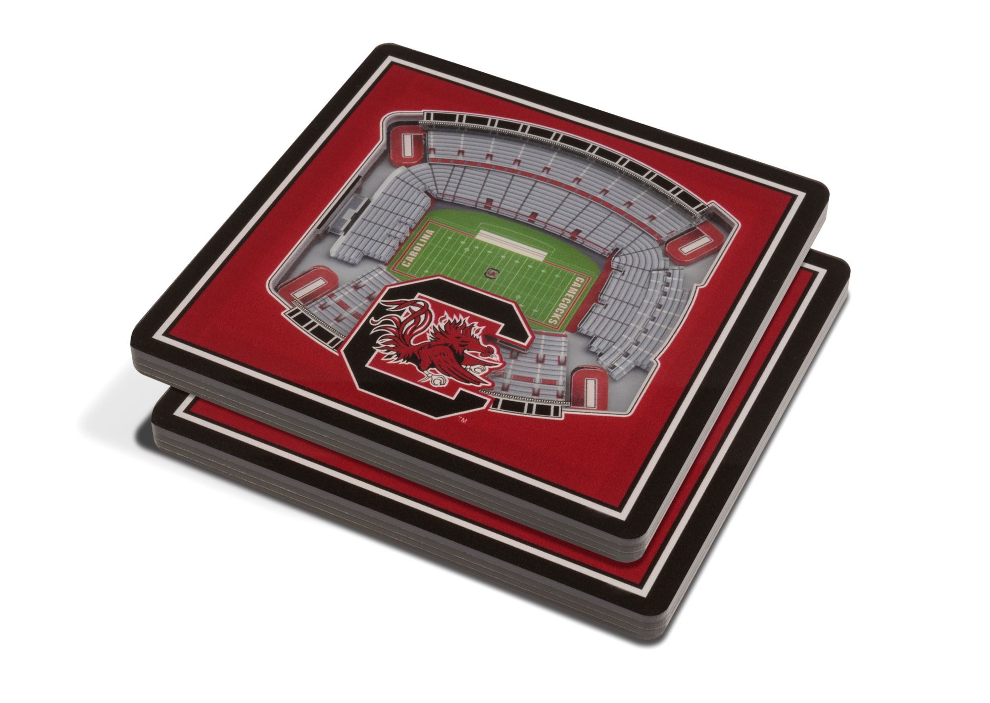YouTheFan South Carolina Gamecocks Stadium View Coaster Set