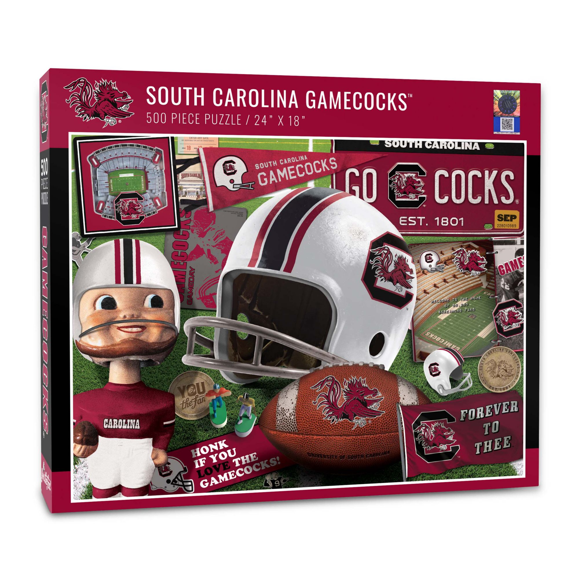 YouTheFan South Carolina Gamecocks Retro Series 500-Piece Puzzle