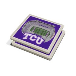 You the Fan TCU Horned Frogs Stadium View Coaster Set