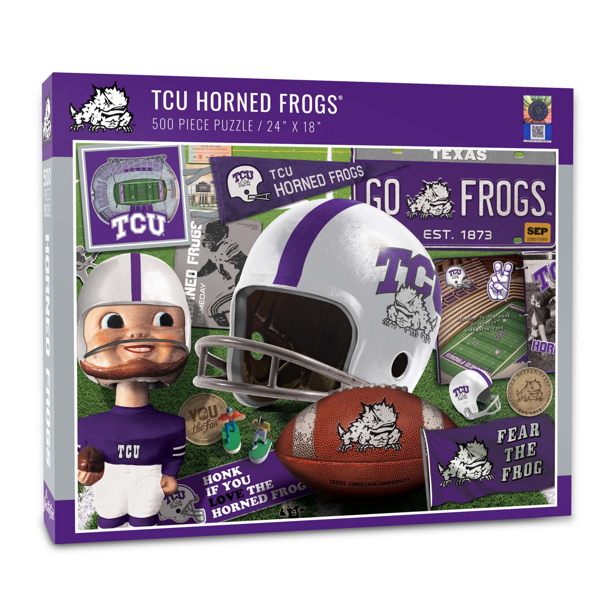 YouTheFan TCU Horned Frogs Retro Series 500-Piece Puzzle